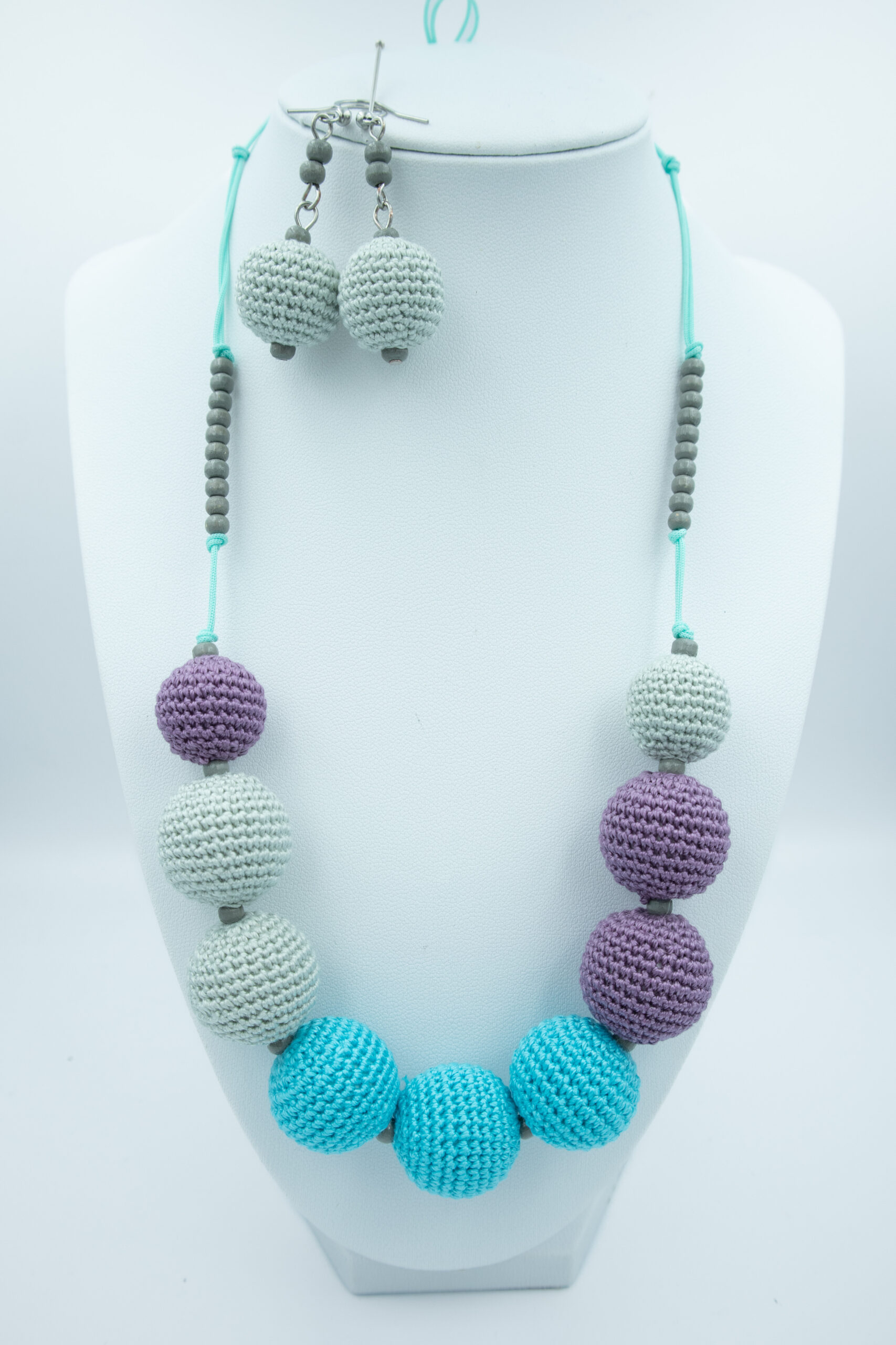 9 bogyós türkiz-lila szett